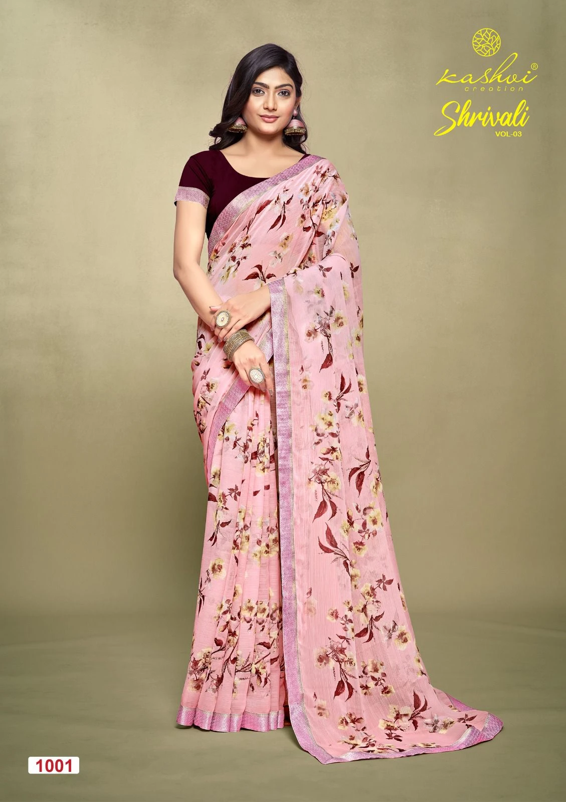 Kashvi Creation Shrivali Vol 03 White Cat Wholesale Fancy Sarees Catalog — Wholesale Sarees, Kashvi Creation wholesale from Surat - Gallery Image 7